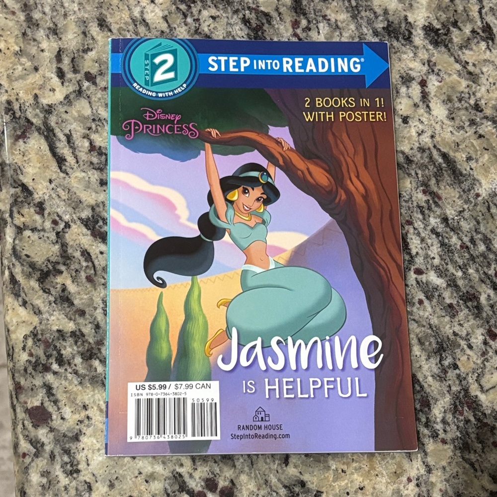 Disney Princess’s Jasmine & Ariel - Level 2 Readers (2-in-1 Book)